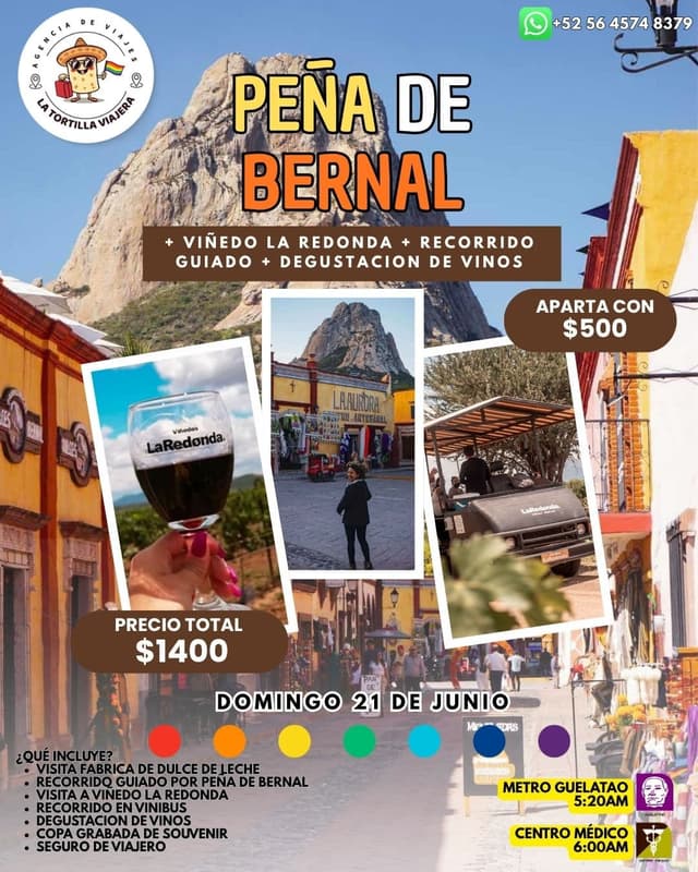 Tour Peña de Bernal + Viñedo La Redonda